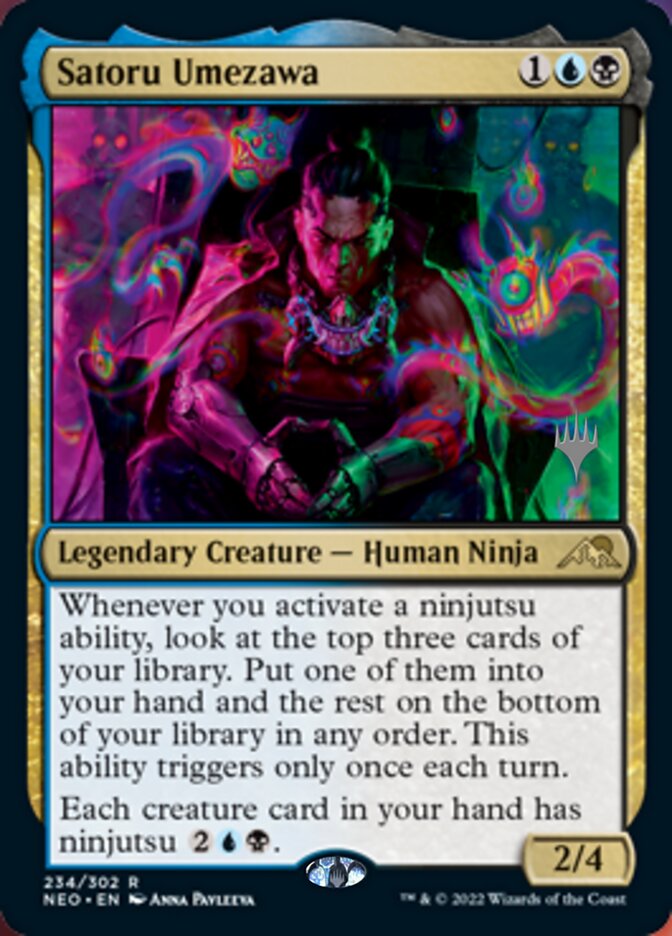 Satoru Umezawa (Promo Pack) [Kamigawa: Neon Dynasty Promos] | Gamer Loot