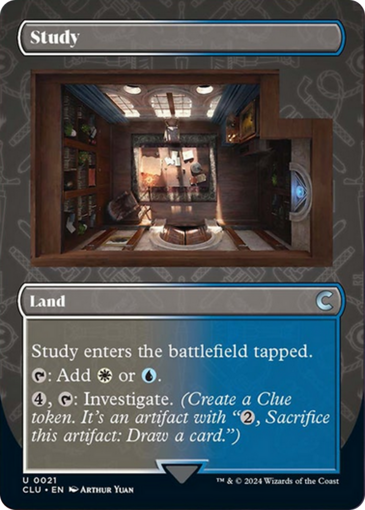 Study (Borderless) [Ravnica: Clue Edition] | Gamer Loot