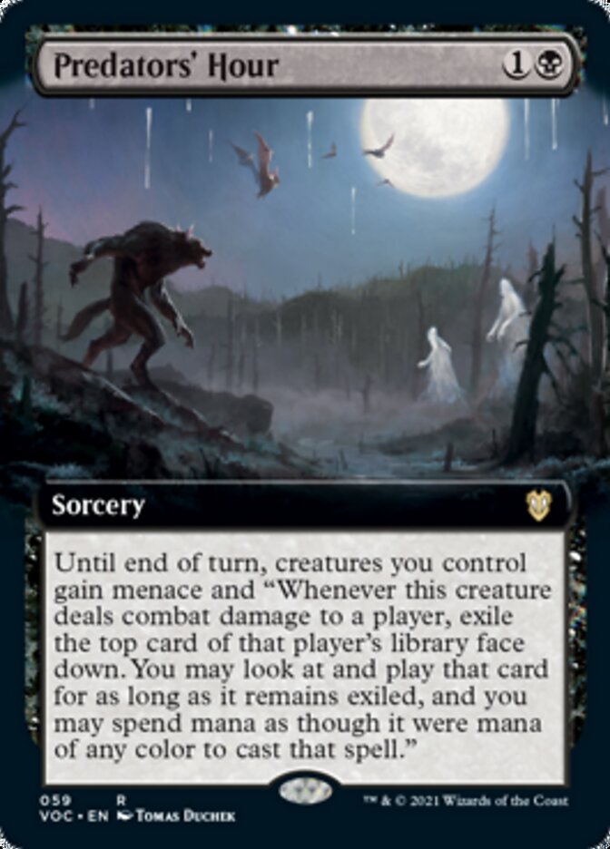 Predators' Hour (Extended) [Innistrad: Crimson Vow Commander] | Gamer Loot
