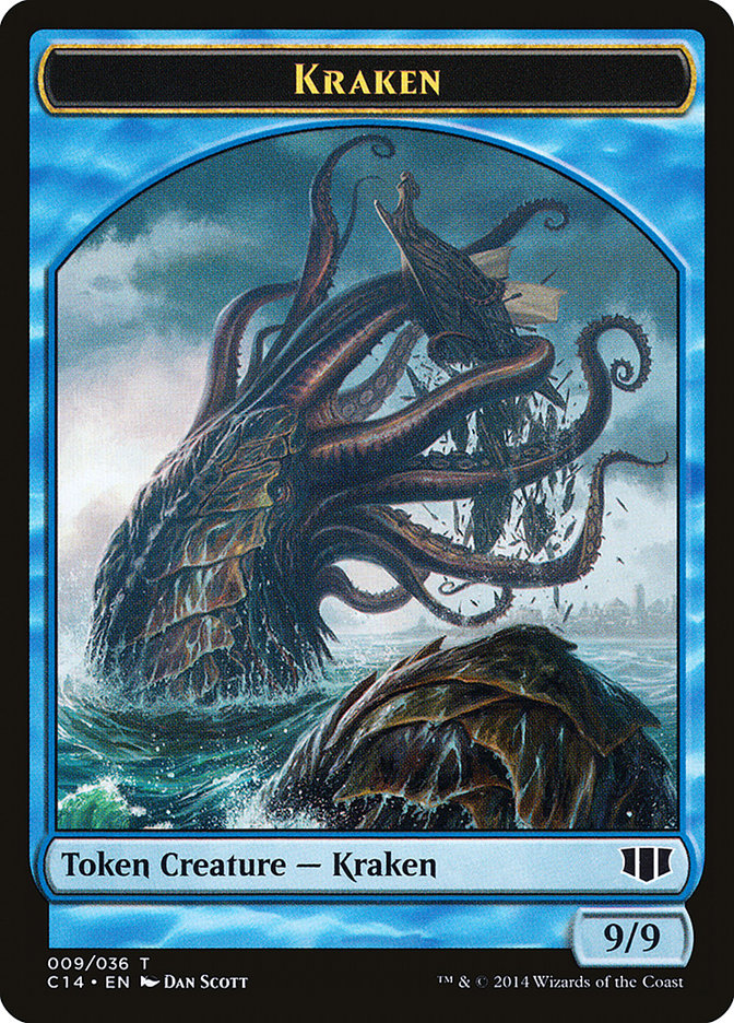 Kraken // Zombie (011/036) Double-sided Token [Commander 2014 Tokens] | Gamer Loot