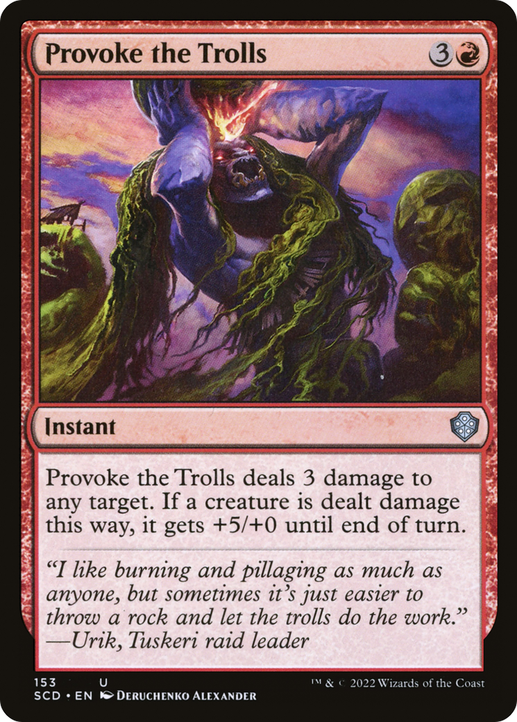 Provoke the Trolls [Starter Commander Decks] | Gamer Loot