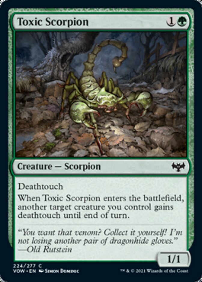 Toxic Scorpion [Innistrad: Crimson Vow] | Gamer Loot