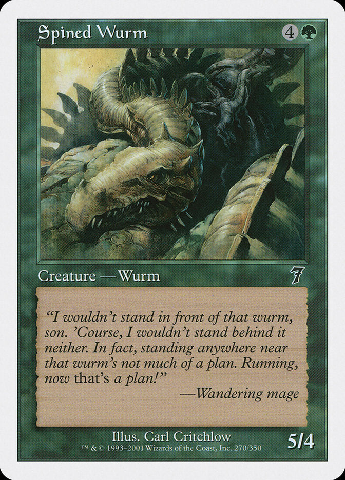 Spined Wurm [Seventh Edition] | Gamer Loot