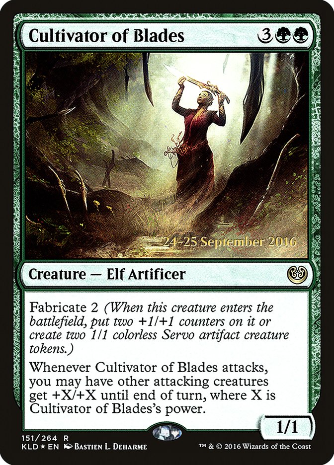 Cultivator of Blades  [Kaladesh Prerelease Promos] | Gamer Loot