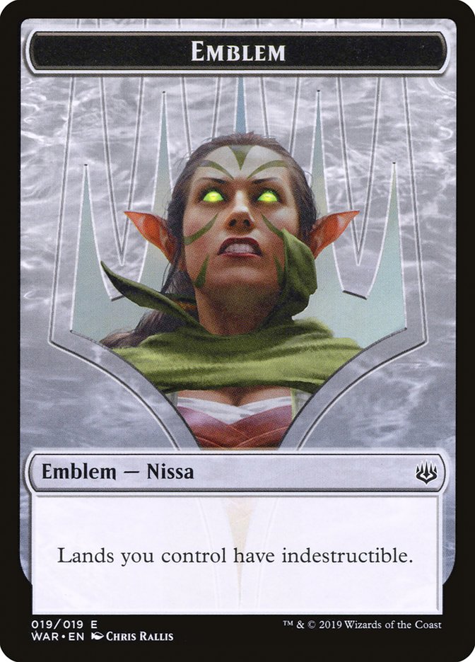 Nissa, Who Shakes the World Emblem [War of the Spark Tokens] | Gamer Loot