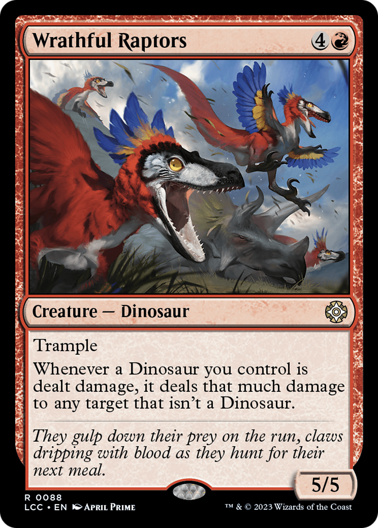 Wrathful Raptors [The Lost Caverns of Ixalan Commander] | Gamer Loot