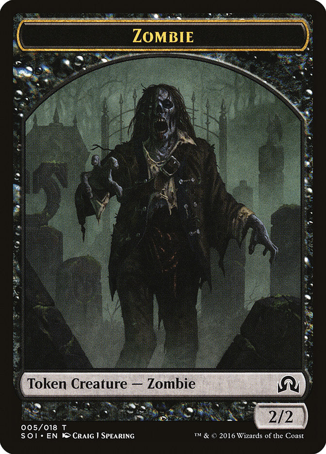 Zombie [Shadows over Innistrad Tokens] | Gamer Loot