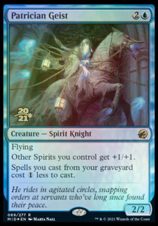 Patrician Geist [Innistrad: Midnight Hunt Prerelease Promos] | Gamer Loot