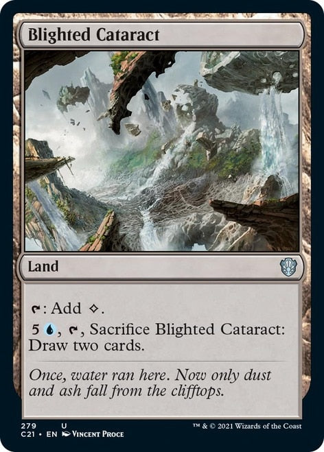 Blighted Cataract [Commander 2021] | Gamer Loot