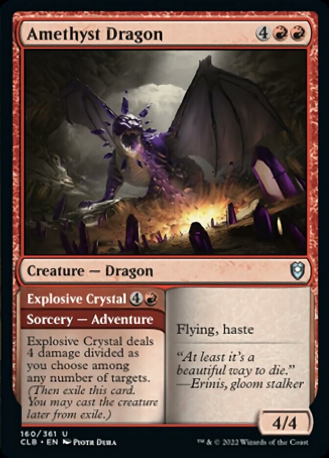 Amethyst Dragon // Explosive Crystal [Commander Legends: Battle for Baldur's Gate] | Gamer Loot