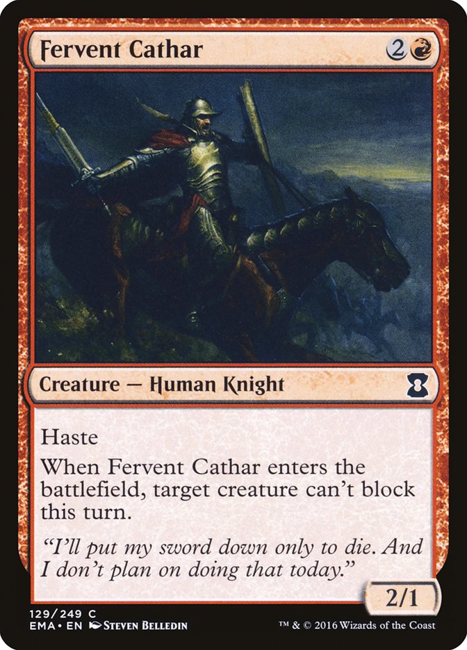 Fervent Cathar [Eternal Masters] | Gamer Loot