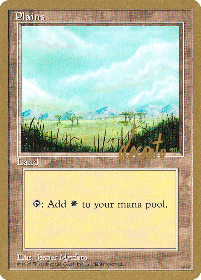 Plains (ml365) (Michael Loconto) [Pro Tour Collector Set] | Gamer Loot