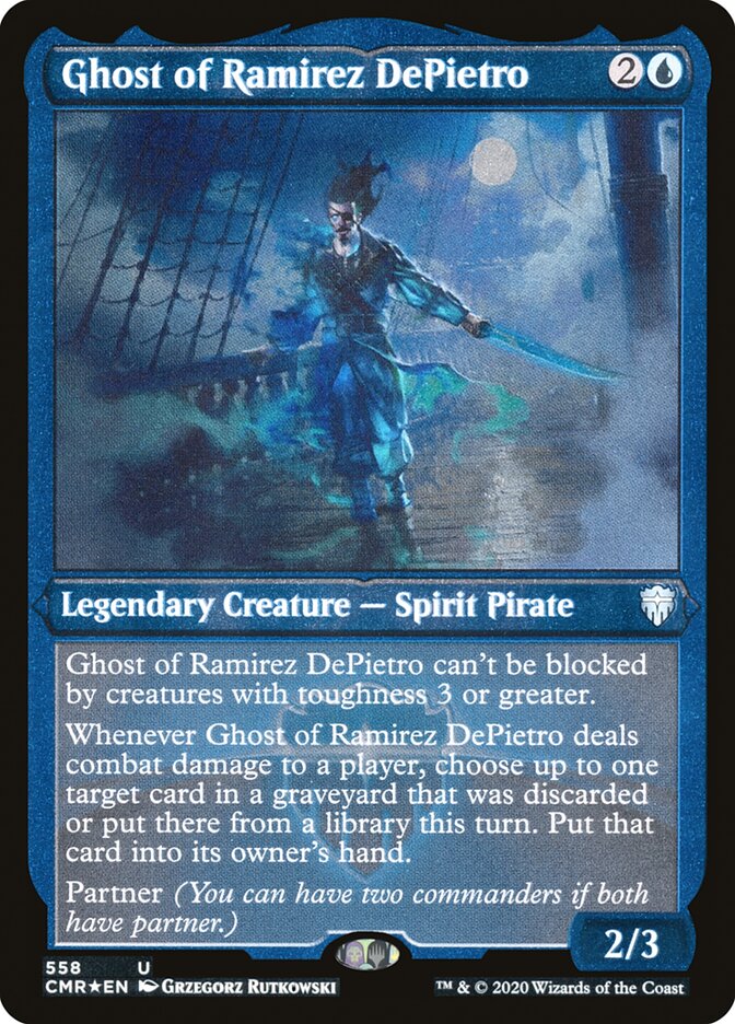 Ghost of Ramirez DePietro (Etched) [Commander Legends] | Gamer Loot