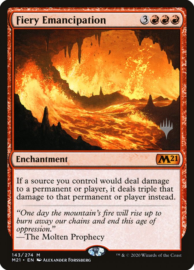 Fiery Emancipation (Promo Pack) [Core Set 2021 Promos] | Gamer Loot