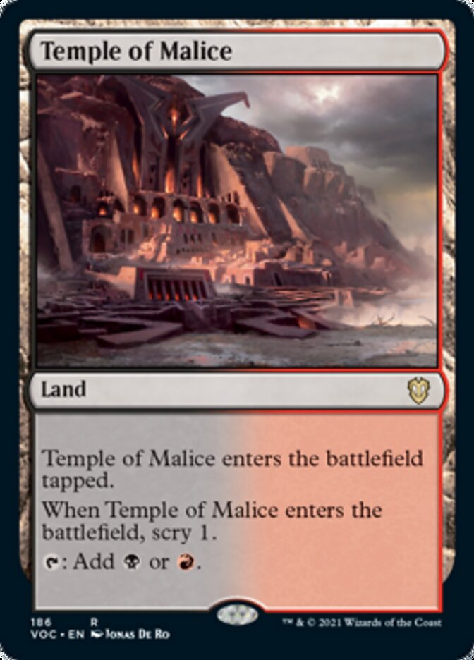 Temple of Malice [Innistrad: Crimson Vow Commander] | Gamer Loot