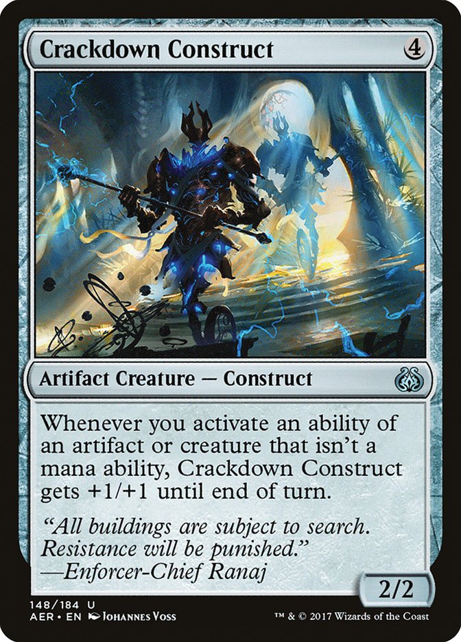 Crackdown Construct [Aether Revolt] | Gamer Loot