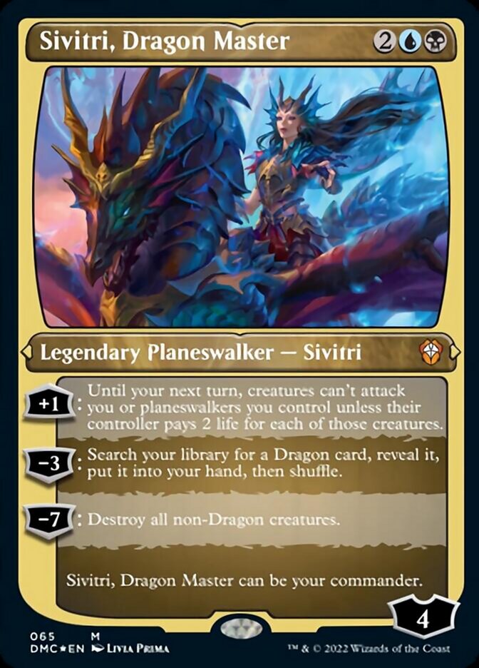 Sivitri, Dragon Master (Foil Etched) [Dominaria United Commander] | Gamer Loot