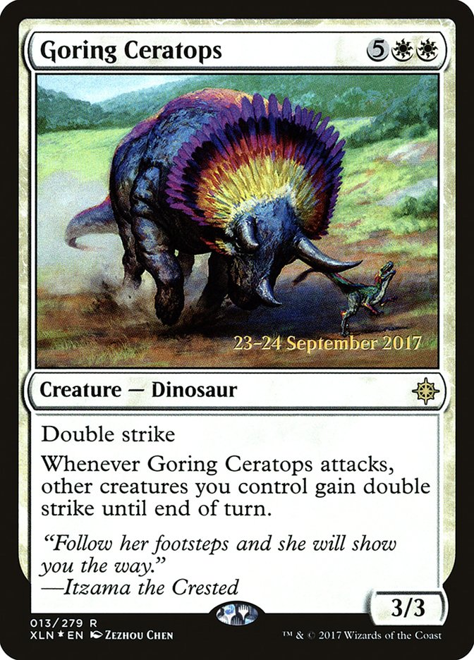 Goring Ceratops  [Ixalan Prerelease Promos] | Gamer Loot