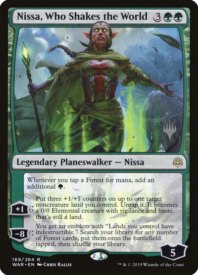 Nissa, Who Shakes the World (Promo Pack) [War of the Spark Promos] | Gamer Loot