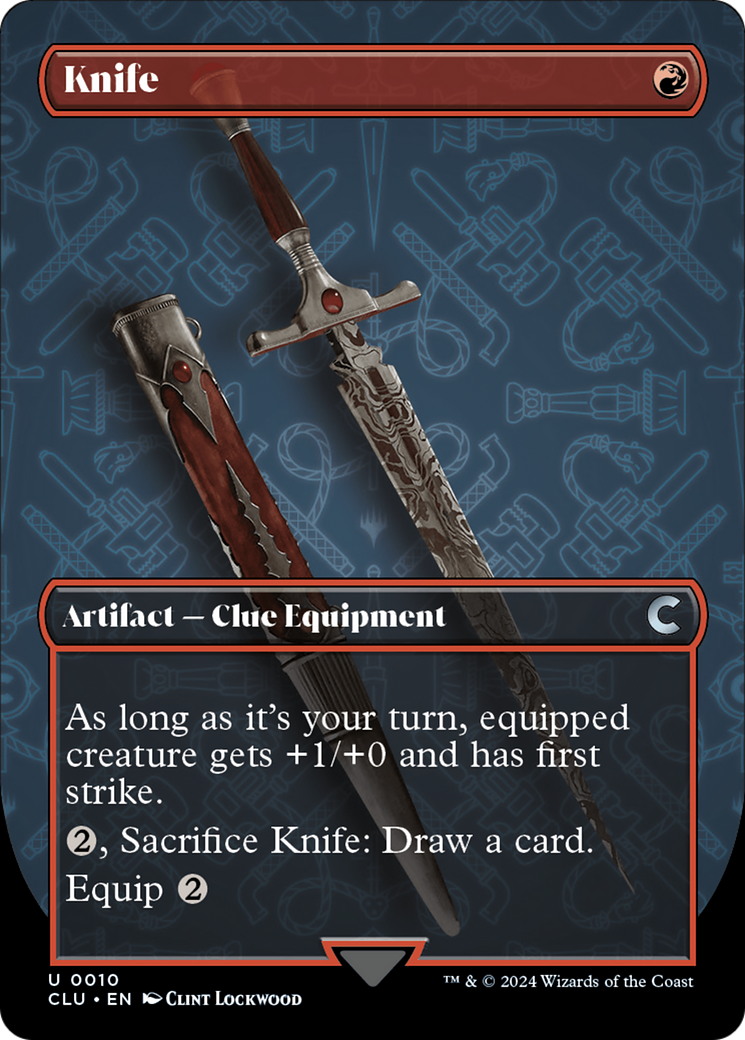 Knife (Borderless) [Ravnica: Clue Edition] | Gamer Loot