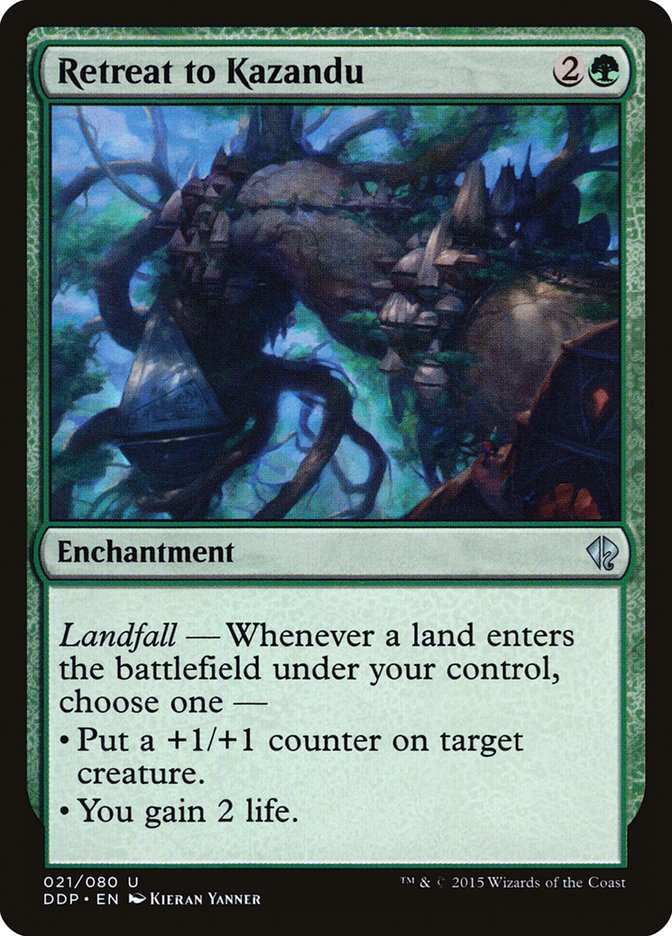 Retreat to Kazandu [Duel Decks: Zendikar vs. Eldrazi] | Gamer Loot