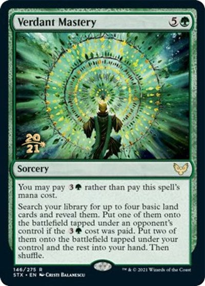 Verdant Mastery [Strixhaven: School of Mages Prerelease Promos] | Gamer Loot