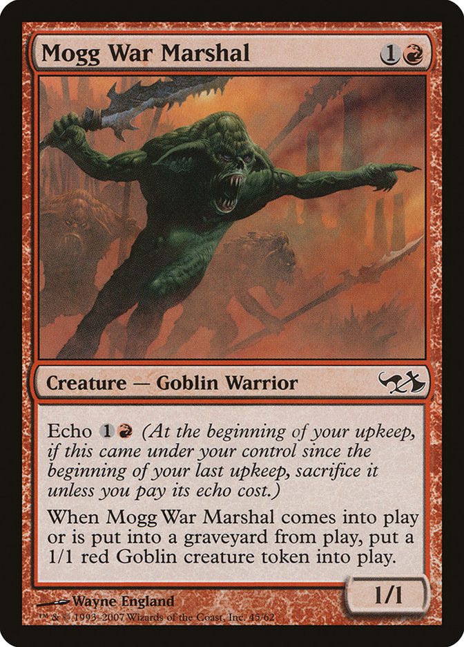 Mogg War Marshal [Duel Decks: Elves vs. Goblins] | Gamer Loot