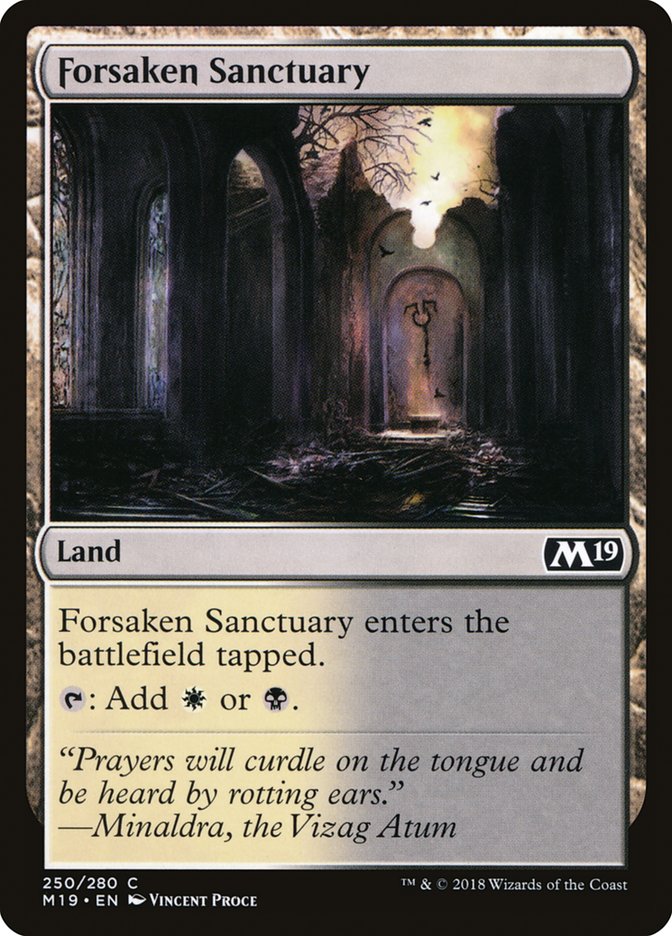 Forsaken Sanctuary [Core Set 2019] | Gamer Loot