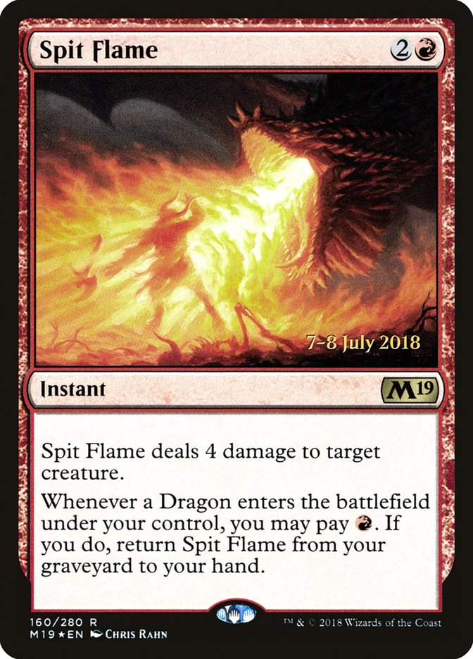 Spit Flame  [Core Set 2019 Prerelease Promos] | Gamer Loot