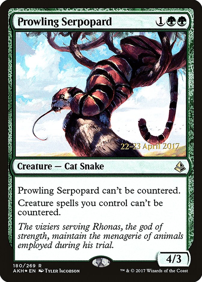 Prowling Serpopard  [Amonkhet Prerelease Promos] | Gamer Loot