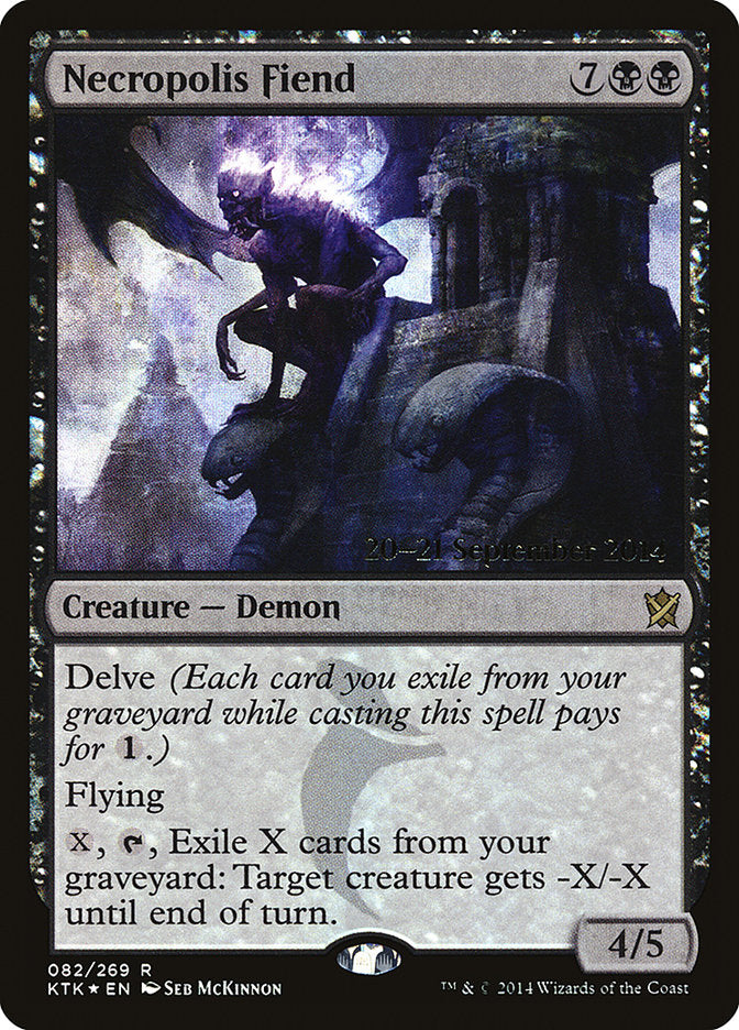 Necropolis Fiend  [Khans of Tarkir Prerelease Promos] | Gamer Loot