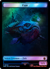 Fish // Alien Salamander Double-Sided Token (Surge Foil) [Doctor Who Tokens] | Gamer Loot