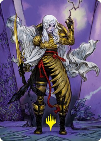The Wandering Emperor 1 Art Card (Gold-Stamped Signature) [Kamigawa: Neon Dynasty Art Series] | Gamer Loot