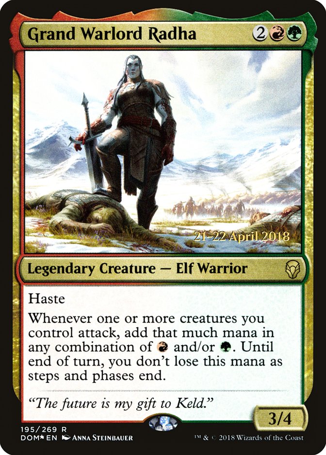 Grand Warlord Radha  [Dominaria Prerelease Promos] | Gamer Loot