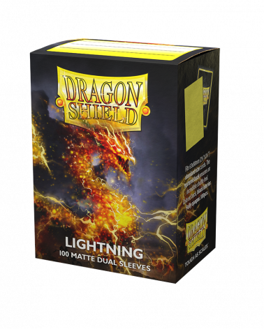 Dragon Shield Matte Sleeve - 'Lightning' 100ct | Gamer Loot