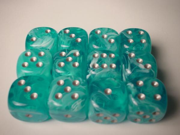 Chessex: D6 Cirrus™ Dice set - 16MM | Gamer Loot