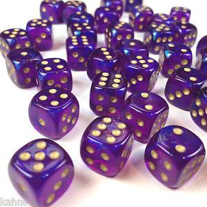 Chessex: D6 Borealis™ Dice Set - 12mm | Gamer Loot