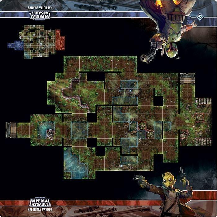 Star Wars Imperial Assault Skirmish Map - Nal Hutta Swamps | Gamer Loot