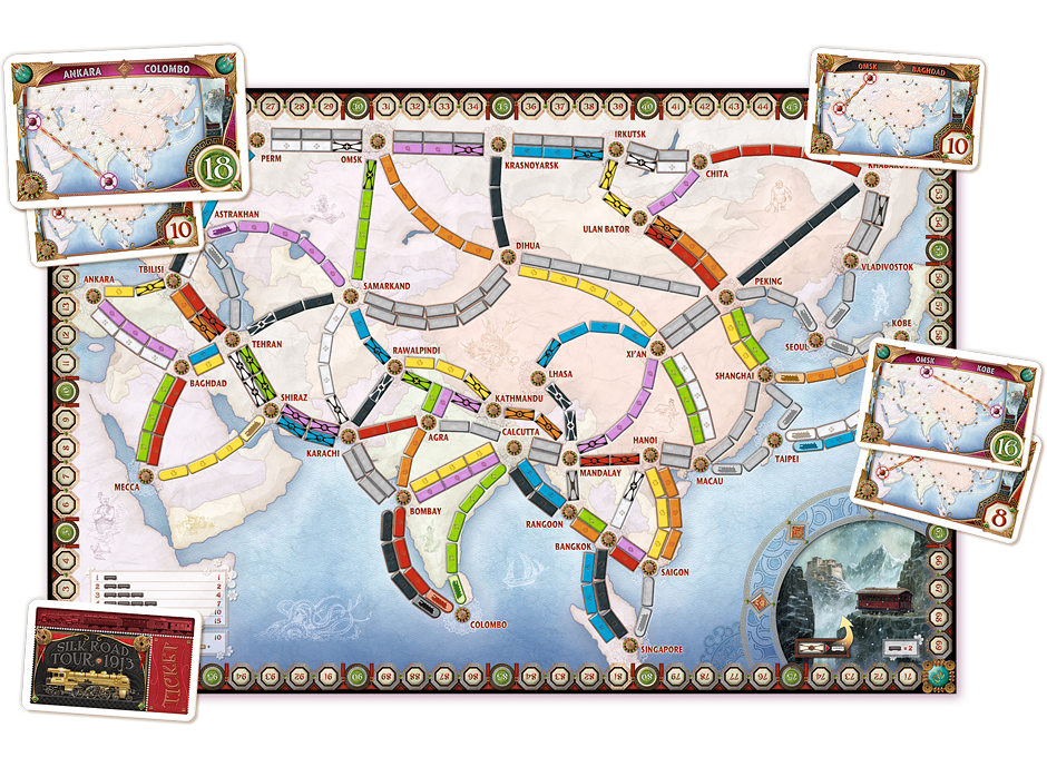 Ticket to Ride Map Collection Volume 1 Asia | Gamer Loot