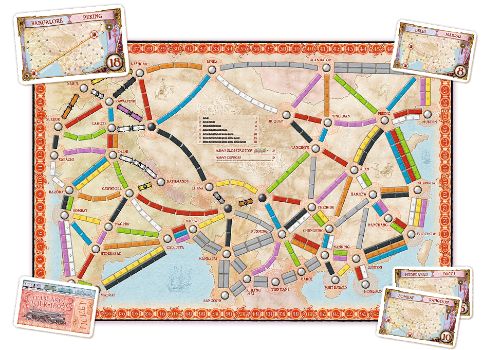 Ticket to Ride Map Collection Volume 1 Asia | Gamer Loot